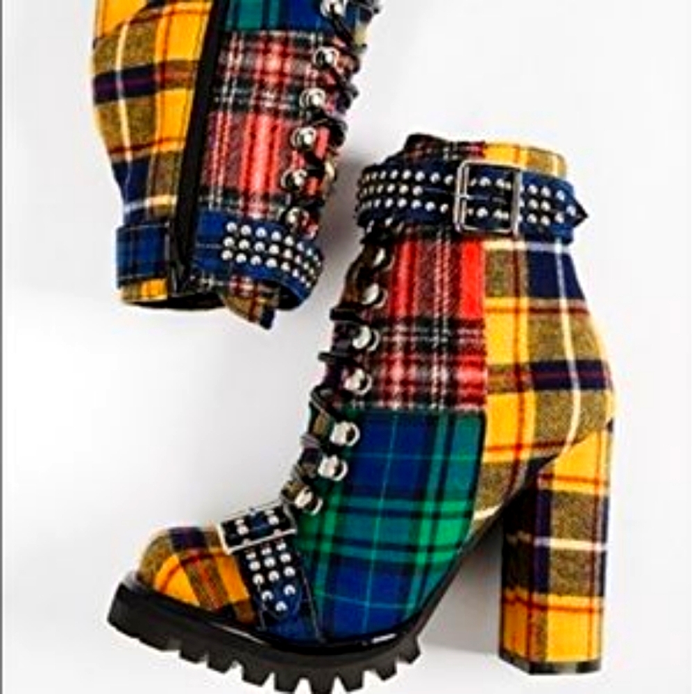 Jeffery Cambell Lilith Plaid Boot ISO